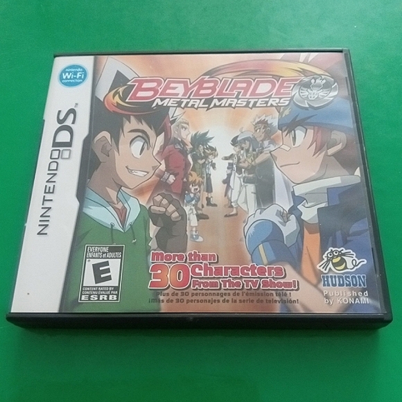 Beyblade Metal Masters DS Video Game + Vulcan Horuseus 145D Beyblade Bundle - Picture 2 of 11
